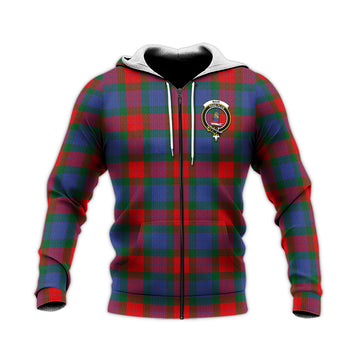 Mar Tartan Knitted Hoodie with Family Crest Unisex Knitted Zip Hoodie - Tartan Vibes Clothing