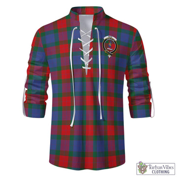 Mar Tartan Men's Scottish Traditional Jacobite Ghillie Kilt Shirt with Family Crest - Tartan Vibes Clothing
