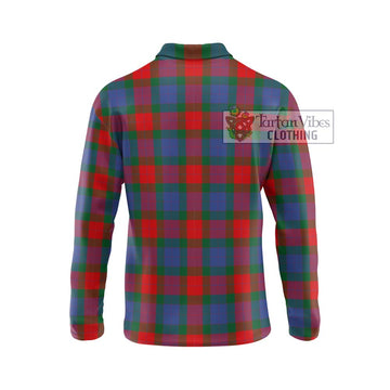 Mar Tartan Long Sleeve Polo Shirt with Family Crest DNA In Me Style - Tartan Vibes Clothing