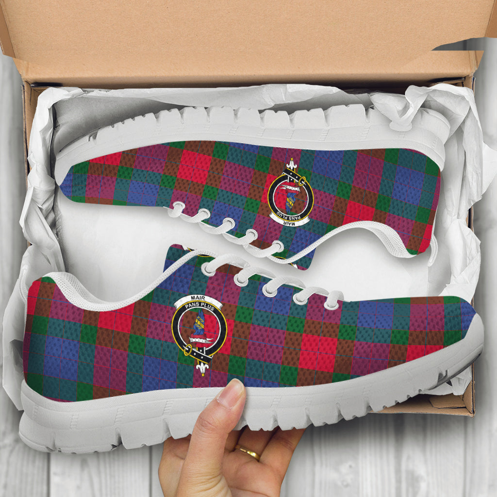 Mar Tartan Sneakers with Family Crest - Tartan Vibes Clothing