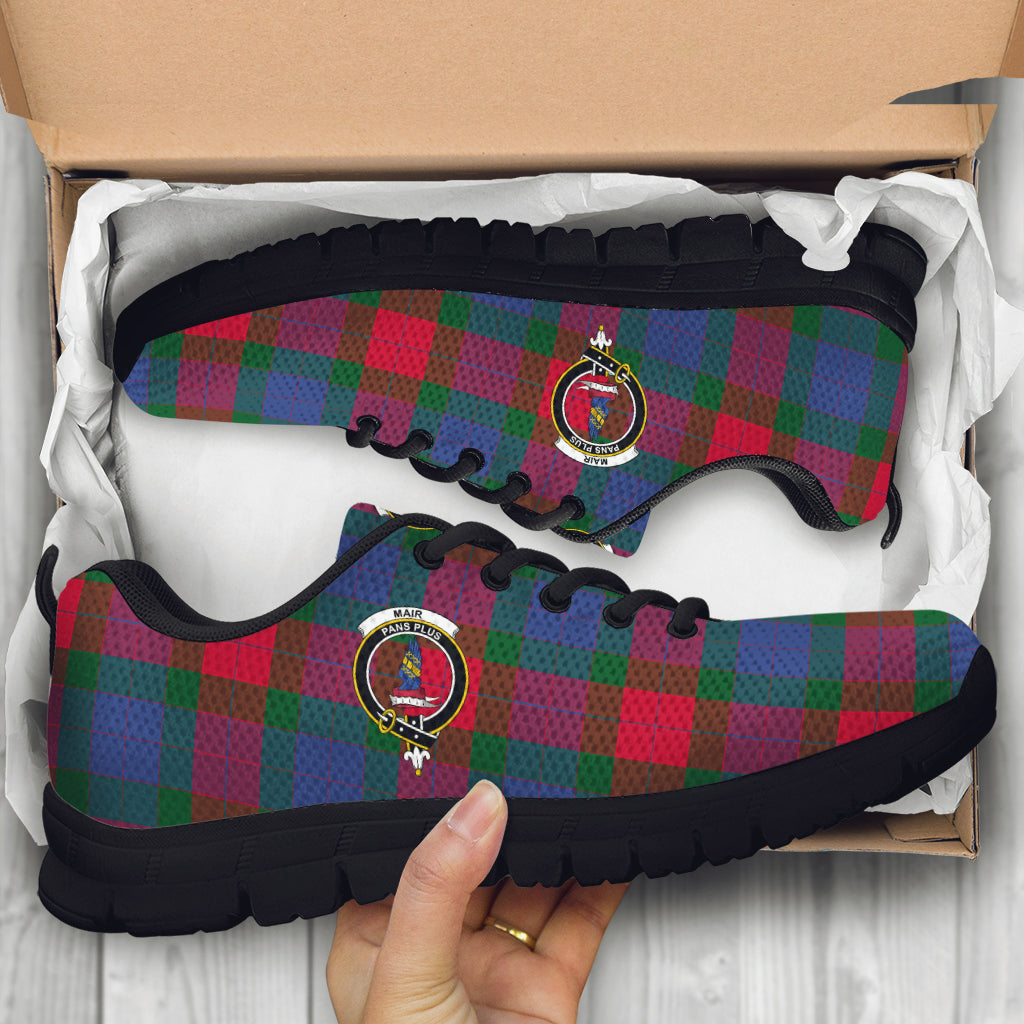 Mar Tartan Sneakers with Family Crest - Tartan Vibes Clothing