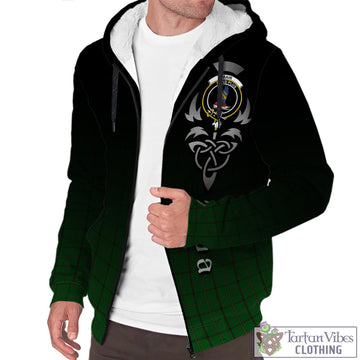 Mar Tribe Tartan Sherpa Hoodie Featuring Alba Gu Brath Family Crest Celtic Inspired