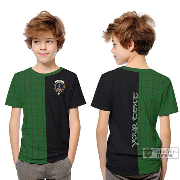 Mar Tribe Tartan Kid T-Shirt with Family Crest and Half Of Me Style