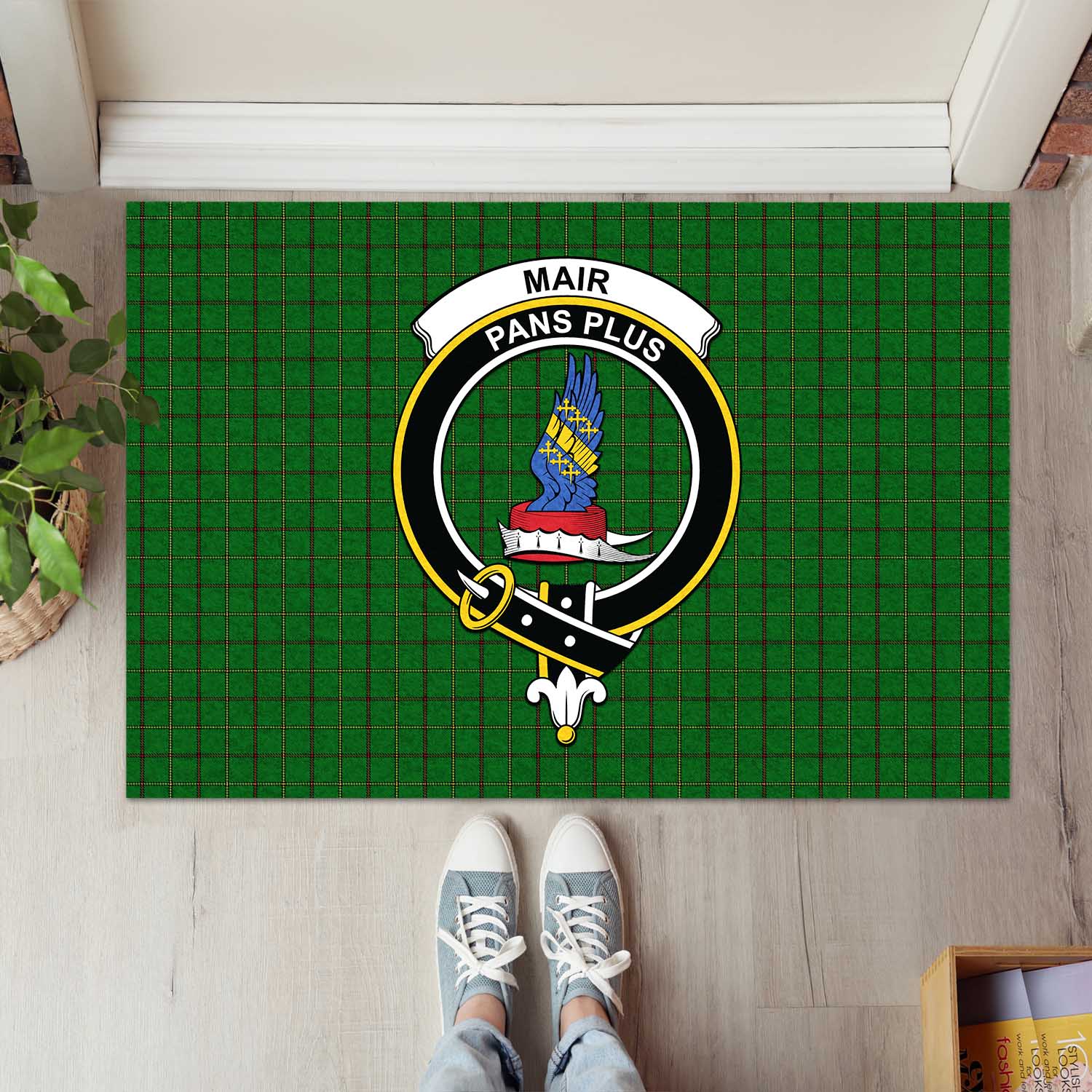 Mar Tribe Tartan Door Mat with Family Crest - Tartanvibesclothing