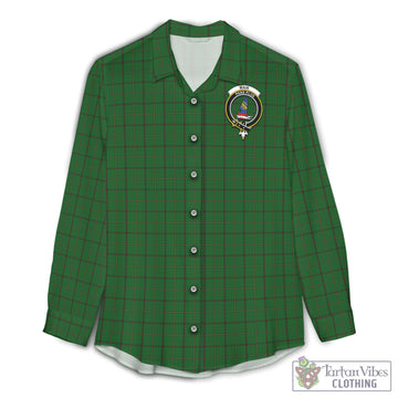 Mar Tribe Tartan Women's Casual Shirt with Family Crest