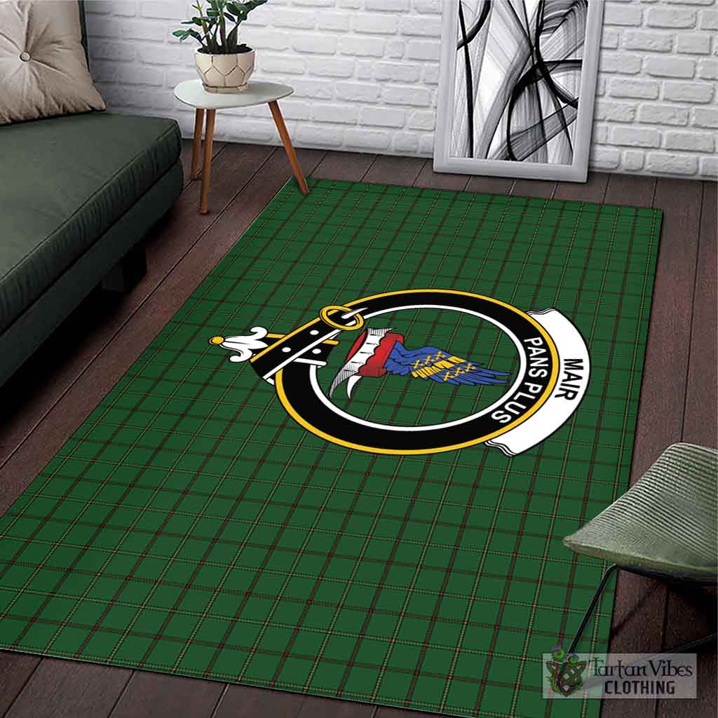 Tartan Vibes Clothing Mar Tribe Tartan Area Rug with Family Crest