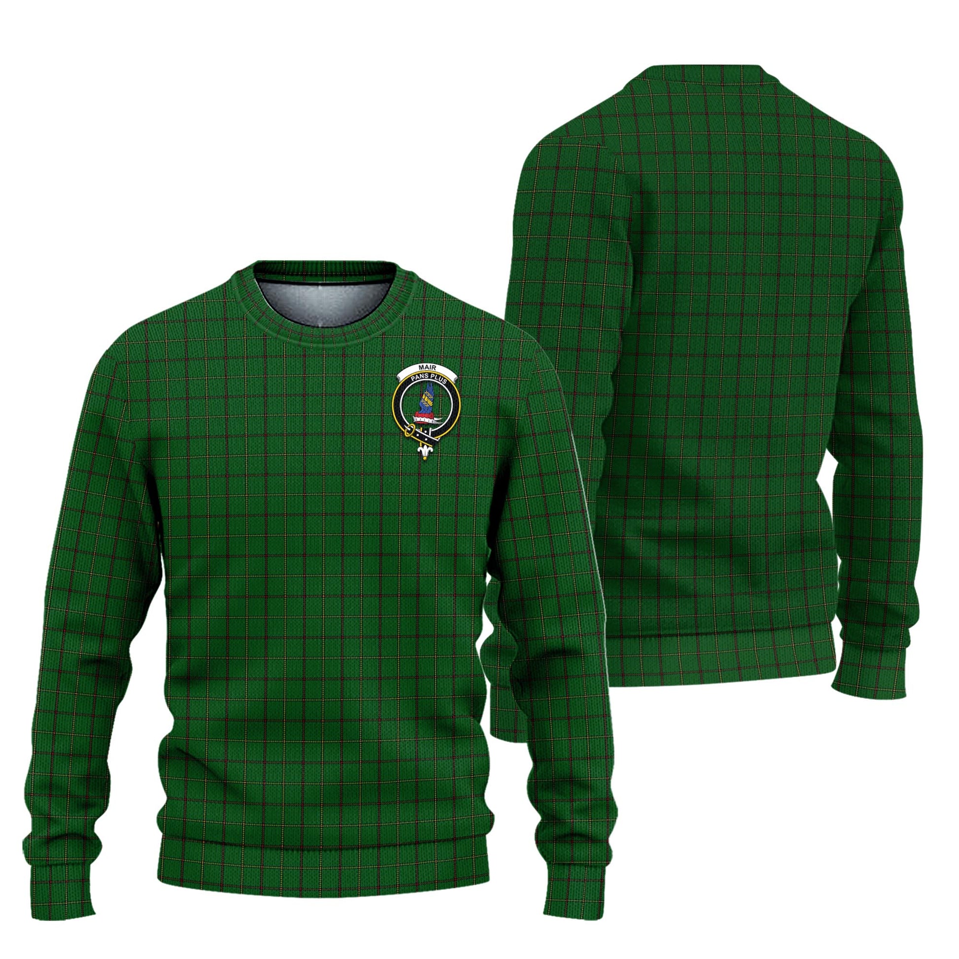 Mar Tribe Tartan Knitted Sweater with Family Crest Unisex - Tartanvibesclothing