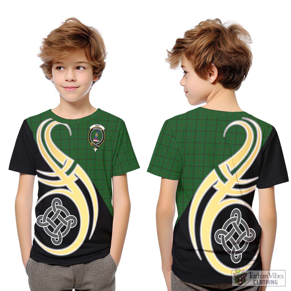 Mar Tribe Tartan Kid T-Shirt with Family Crest and Celtic Symbol Style Youth XL Size14 - Tartan Vibes Clothing