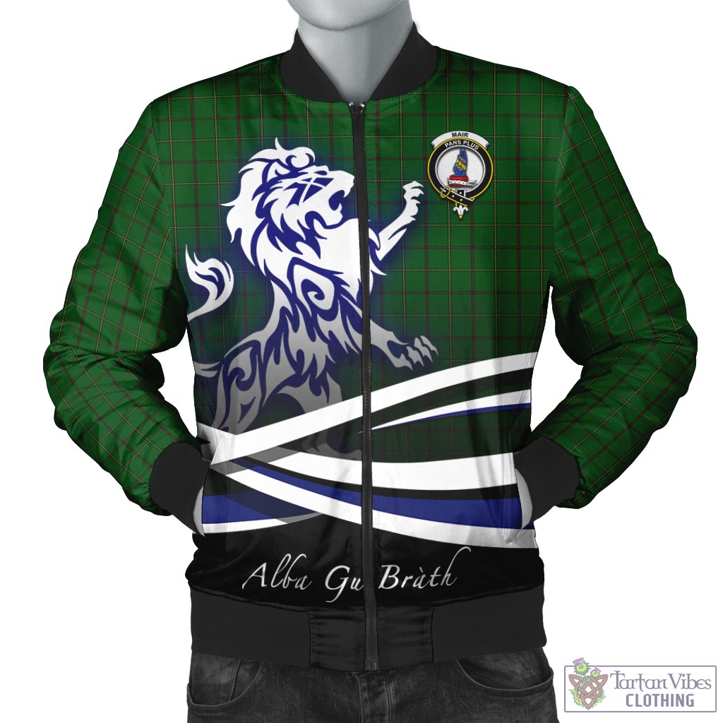 Tartan Vibes Clothing Mar Tribe Tartan Bomber Jacket with Alba Gu Brath Regal Lion Emblem