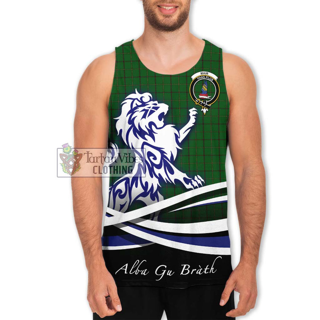 Mar Tribe Tartan Men's Tank Top with Alba Gu Brath Regal Lion Emblem Men - Tartanvibesclothing Shop