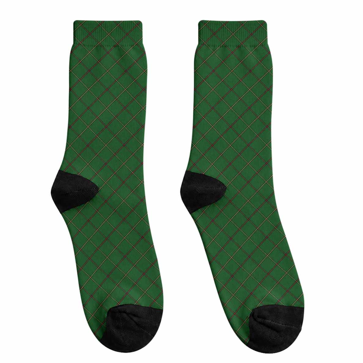 Mar Tribe Tartan Crew Socks Cross Style Crew Socks - Tartan Vibes Clothing