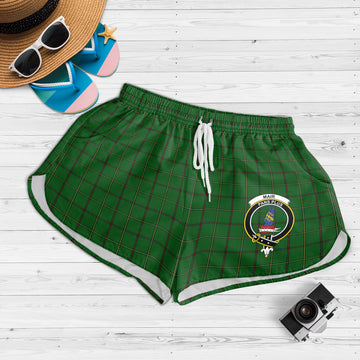 Mar Tribe Tartan Womens Shorts with Family Crest