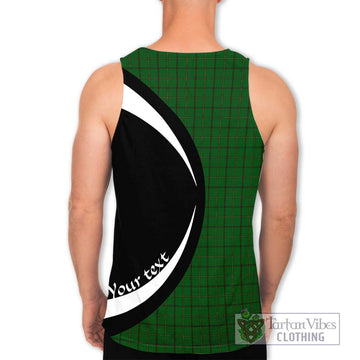 Mar Tribe Tartan Men's Tank Top with Family Crest Circle Style