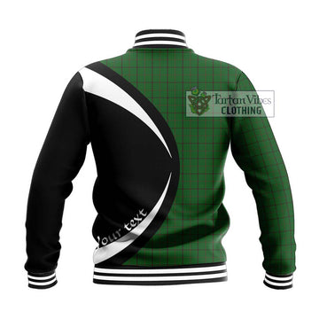 Mar Tribe Tartan Baseball Jacket with Family Crest Circle Style - Tartan Vibes Clothing