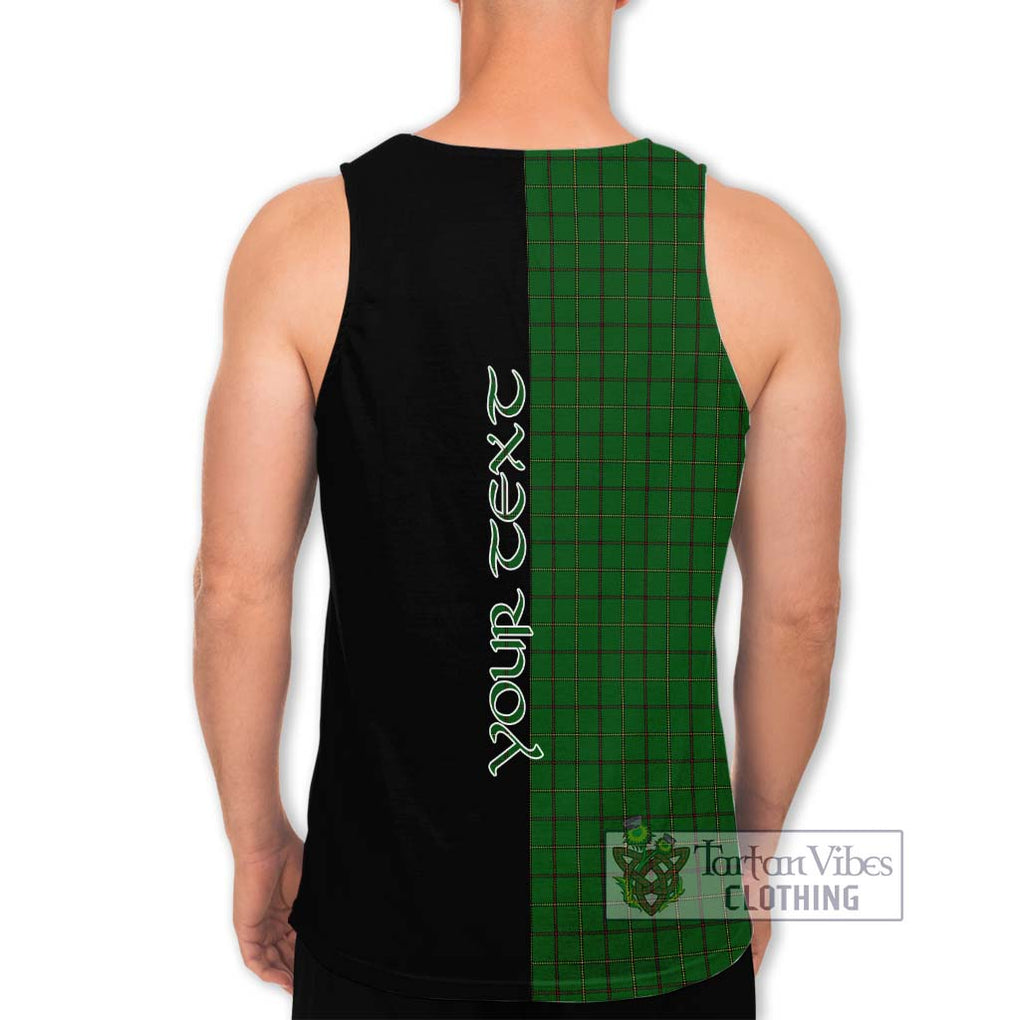 Mar Tribe Tartan Men's Tank Top with Family Crest and Half Of Me Style - Tartanvibesclothing Shop