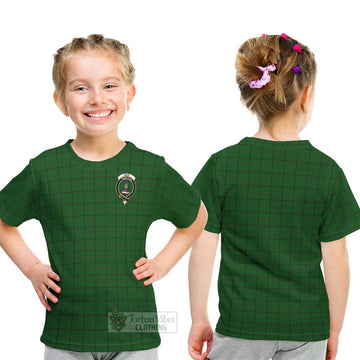 Mar Tribe Tartan Kid T-Shirt with Family Crest