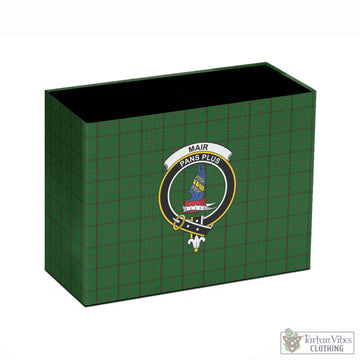 Mar Tribe Tartan Pen Holder with Family Crest