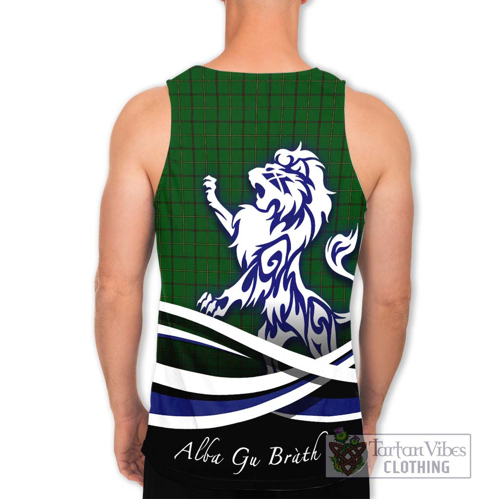 Mar Tribe Tartan Men's Tank Top with Alba Gu Brath Regal Lion Emblem - Tartanvibesclothing Shop