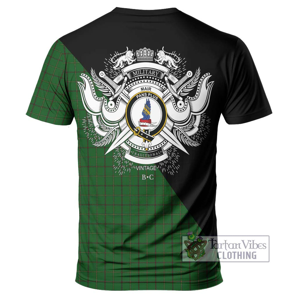 Mar Tribe Tartan T-Shirt with Family Crest and Military Logo Style - Tartanvibesclothing Shop