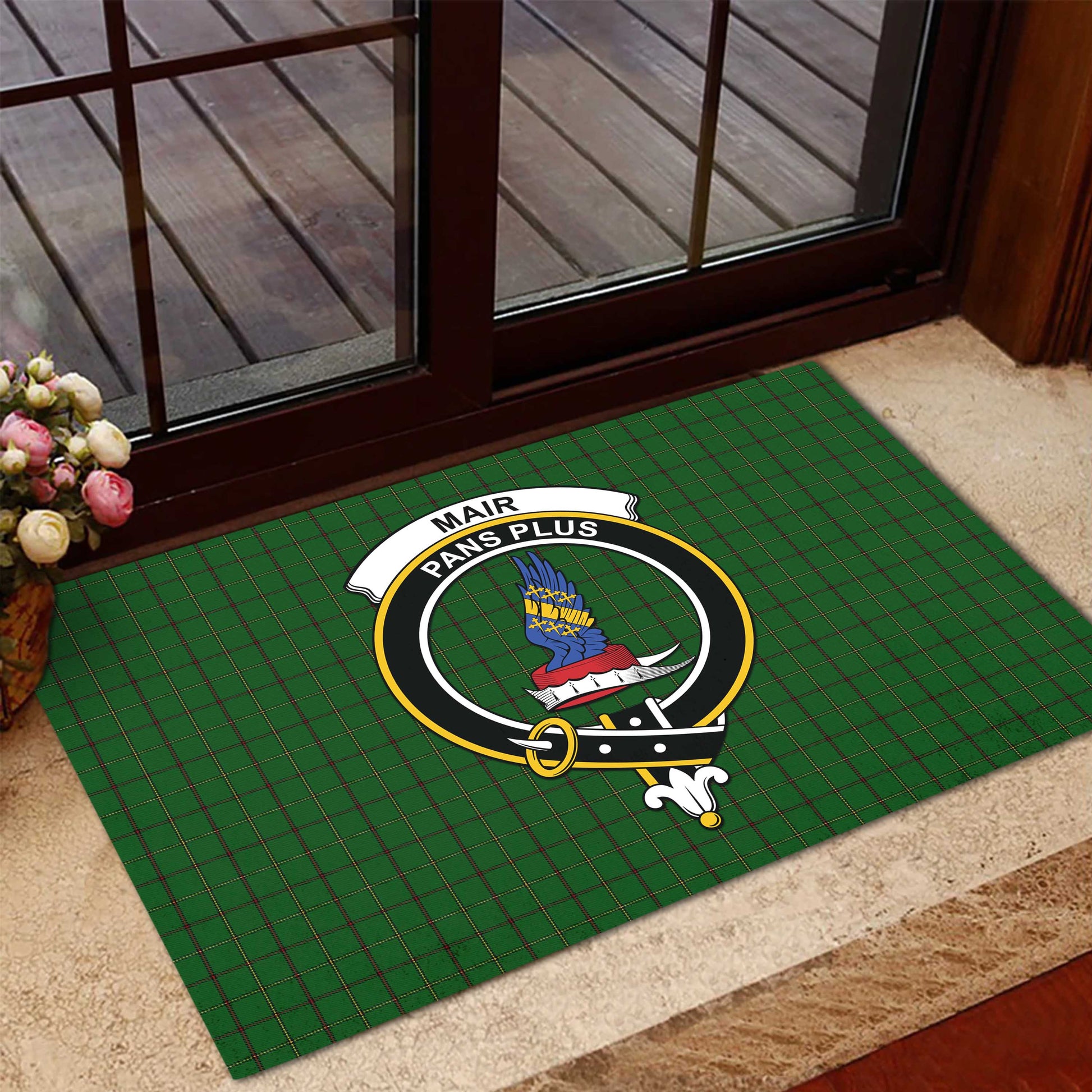 Mar Tribe Tartan Door Mat with Family Crest - Tartanvibesclothing