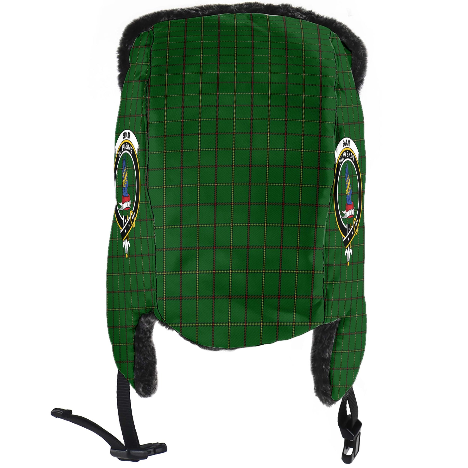 Mar Tribe Tartan Winter Trapper Hat with Family Crest - Tartanvibesclothing