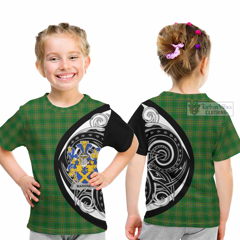 Markham Irish Clan Kid T-Shirt Celtic Circle Style - Tartan Vibes Clothing