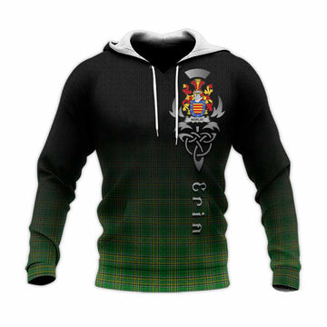 Marlay Irish Clan Knitted Hoodie with Coat of Arms Erin Go Bragh Celtic Inspired Unisex Knitted Pullover Hoodie - Tartan Vibes Clothing