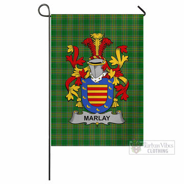 Marlay Irish Clan Tartan Flag with Coat of Arms