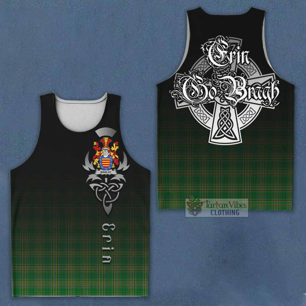 Marlay Irish Clan Men's Tank Top with Coat of Arms Erin Go Bragh Celtic Inspired - Tartan Vibes Clothing