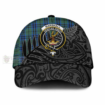 Marshall Tartan Classic Cap with New Zealand Silver Fern Half Style