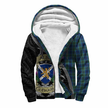 Marshall Tartan Family Crest Sherpa Hoodie Lion Rampant Royal Thistle Shield Celtic Inspired Unisex S - Tartan Vibes Clothing