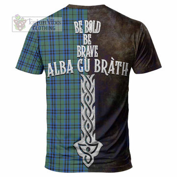 Marshall Tartan Family Crest T-Shirt Alba Gu Brath Be Brave Lion Ancient Style - Tartan Vibes Clothing