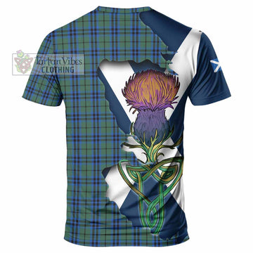 Marshall Tartan Family Crest T-Shirt Scottish Thistle Celtic Inspired - Tartan Vibes Clothing