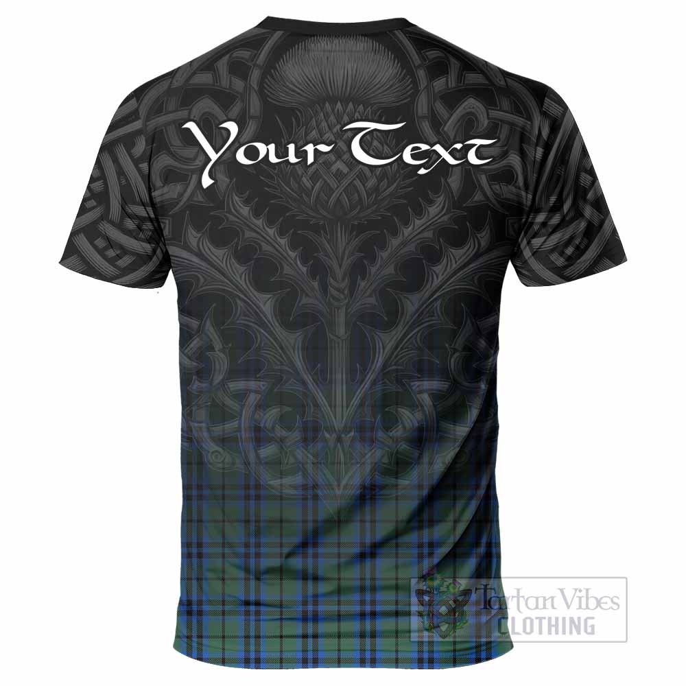 Tartan Vibes Clothing Marshall Tartan T-Shirt with Family Crest Celtic Thistle Vibes