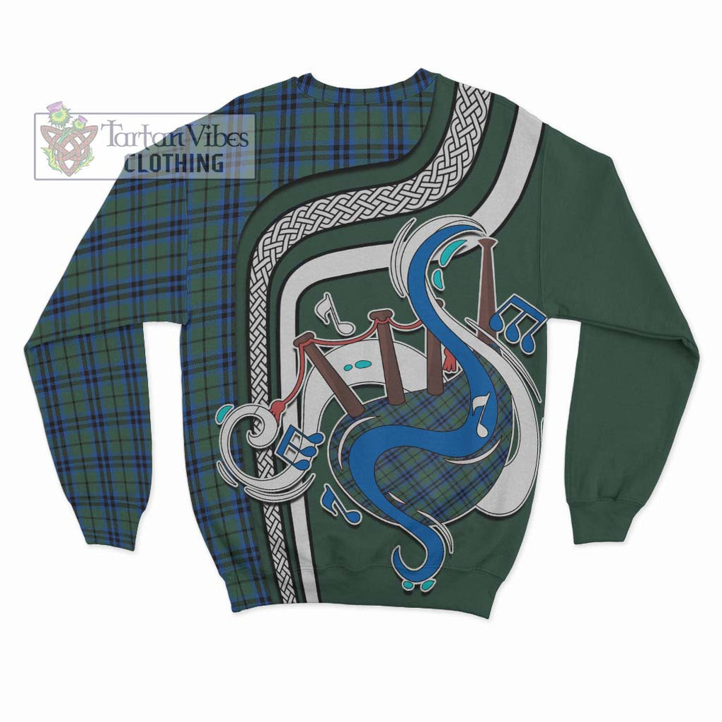 Tartan Vibes Clothing Marshall Tartan Sweatshirt with Epic Bagpipe Style