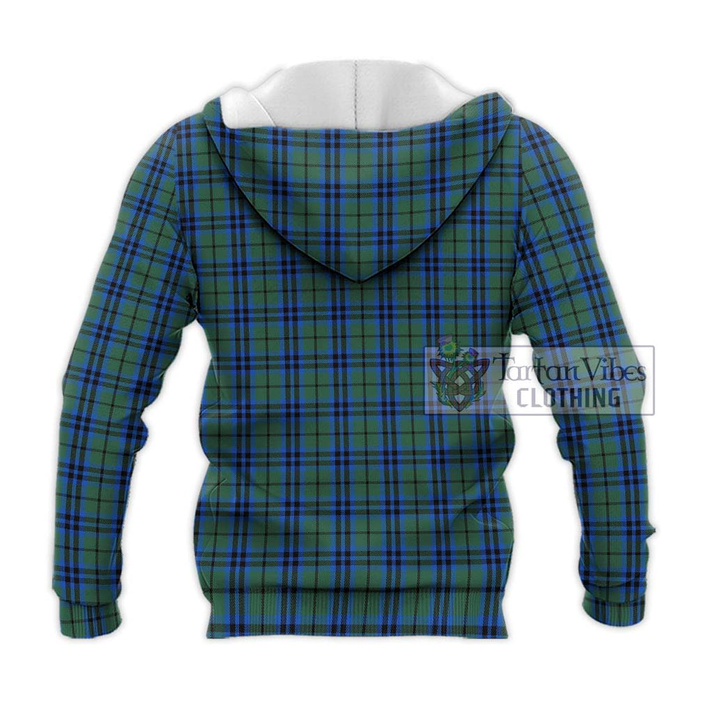 Marshall Tartan Knitted Hoodie with Family Crest DNA In Me Style - Tartanvibesclothing Shop