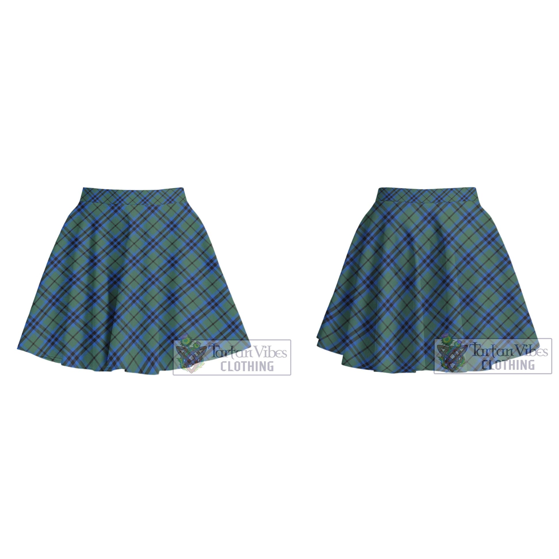 Tartan Vibes Clothing Marshall Tartan Women's Plated Mini Skirt