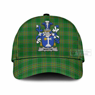 Martin Irish Clan Tartan Classic Cap with Coat of Arms