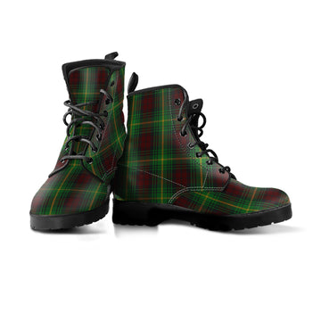 Martin Tartan Leather Boots