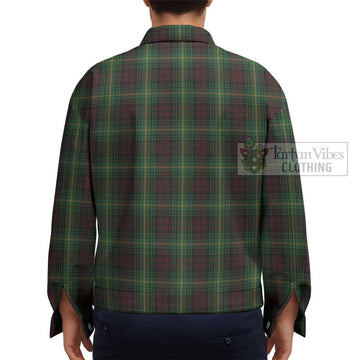 Martin Tartan Unisex Lapel Cotton Jacket