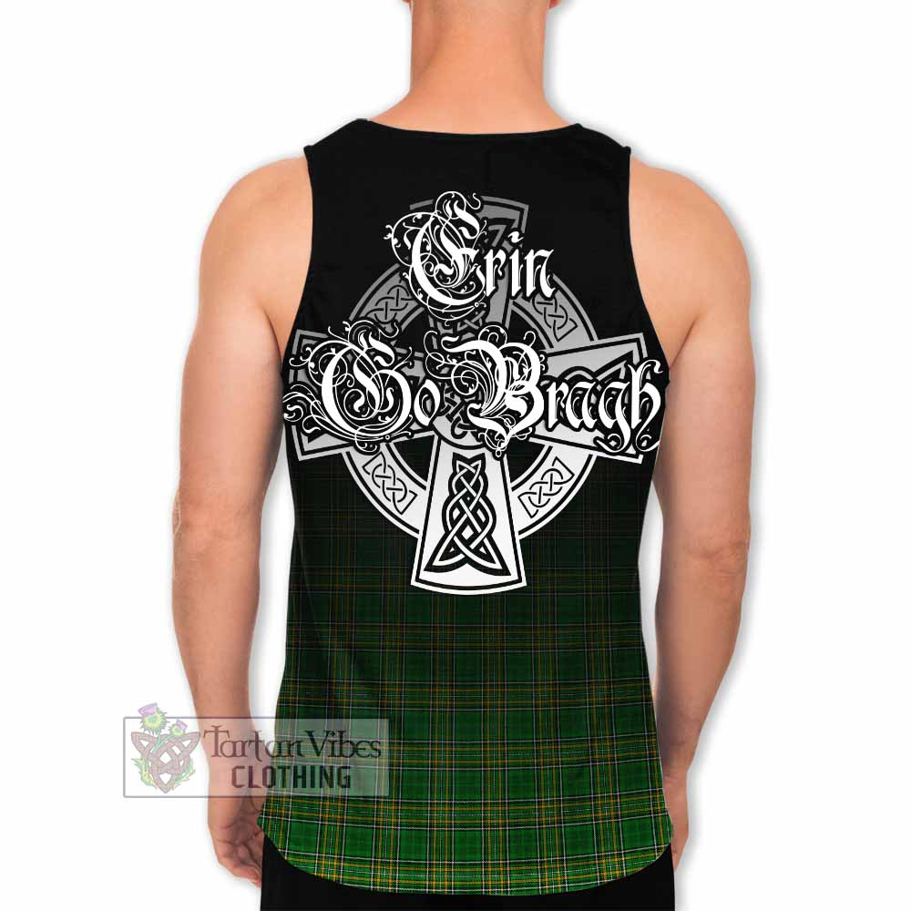 Martin Irish Clan Men's Tank Top with Coat of Arms Erin Go Bragh Celtic Inspired - Tartan Vibes Clothing