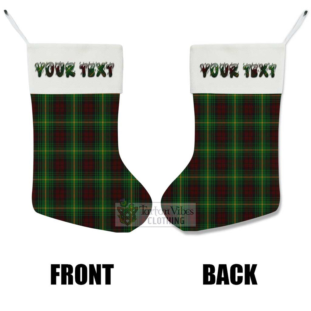 Tartan Vibes Clothing Martin Tartan Christmas Stocking with Personalized Text