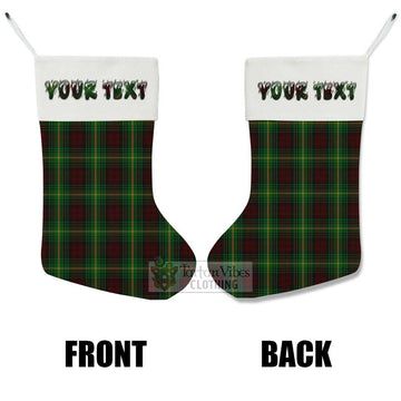 Martin Tartan Christmas Stocking with Personalized Text