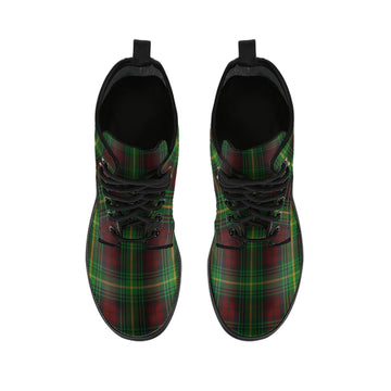 Martin Tartan Leather Boots