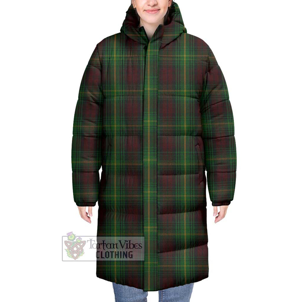 Tartan Vibes Clothing Martin Tartan Long Down Jacket