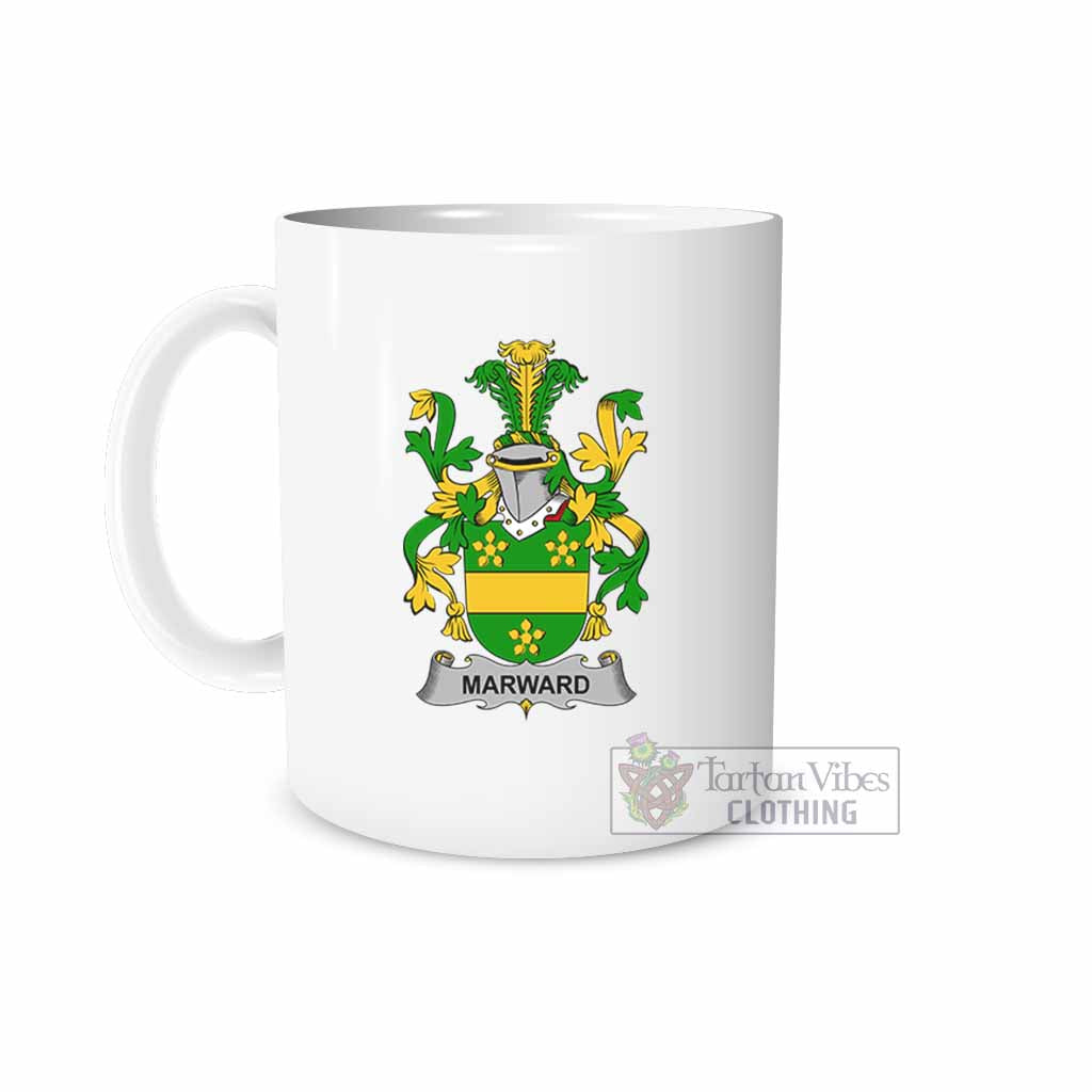 Marward Irish Clan Coat of Arms Ceramic Mug White - 2D-tartanvibesclothing