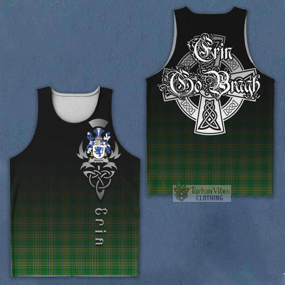 Mason Irish Clan Men's Tank Top with Coat of Arms Erin Go Bragh Celtic Inspired - Tartan Vibes Clothing