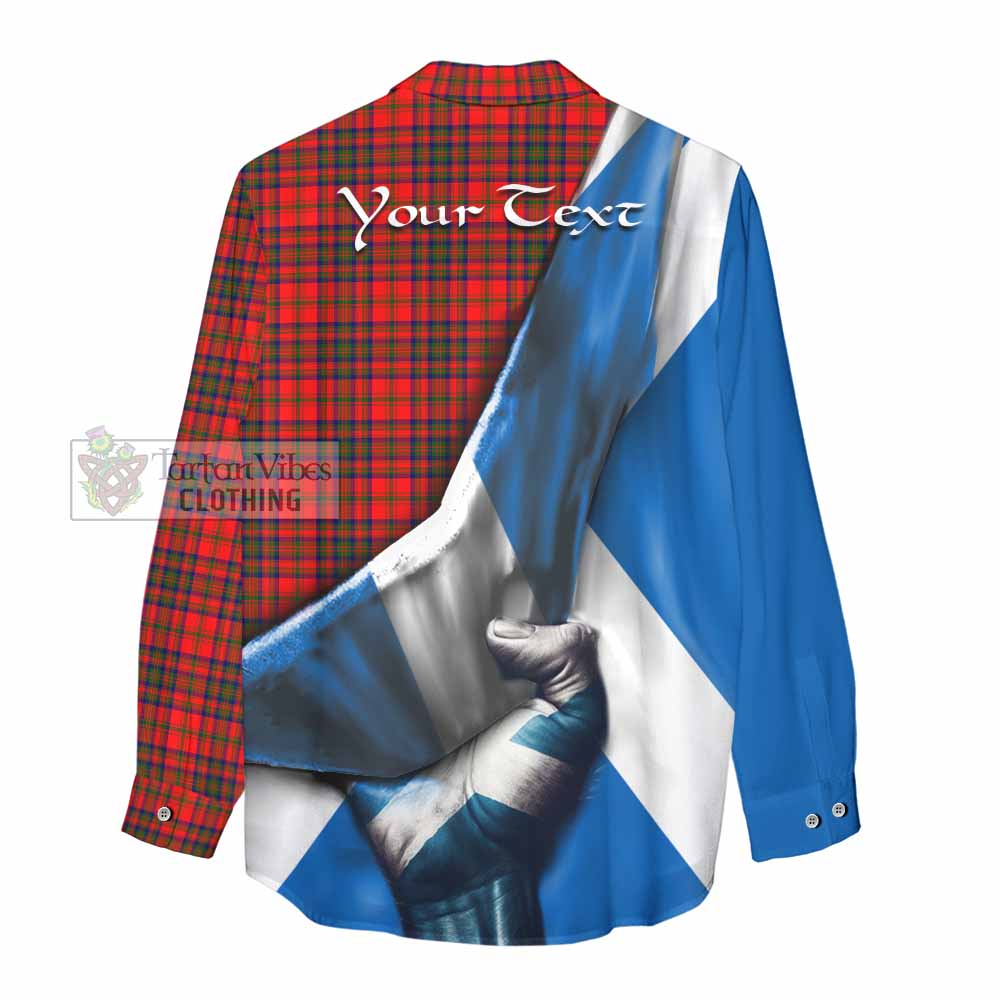 Tartan Vibes Clothing Matheson Tartan Women's Casual Shirt with Family Crest Scotland Patriotic Style