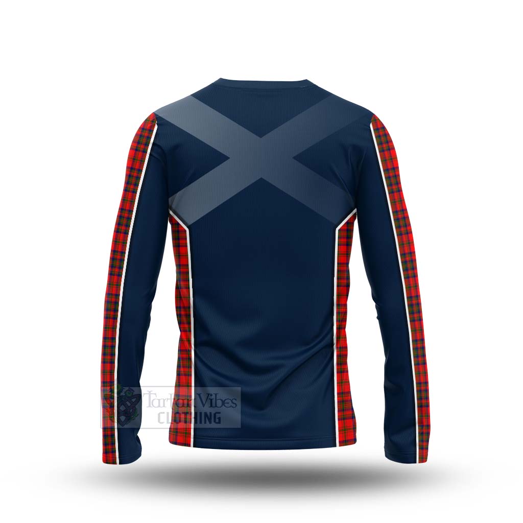 Tartan Vibes Clothing Matheson Tartan Long Sleeve T-Shirt with Family Crest and Scottish Thistle Vibes Sport Style