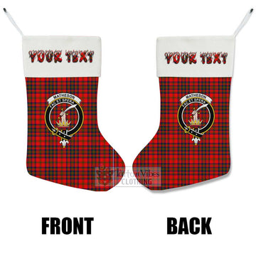 Matheson Tartan Family Crest Christmas Stocking with Personalized Text